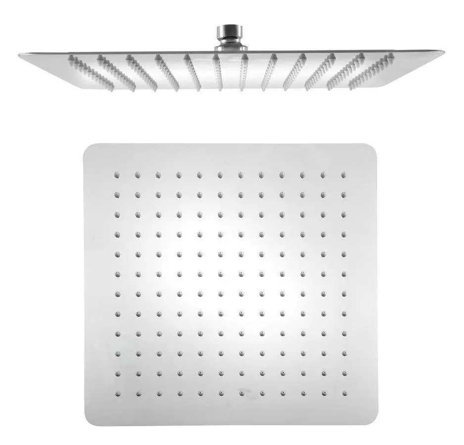 Sapho Slim - Rociador De Ducha Slim, 300x300 Mm, Acero Inoxidable Pulido MS563