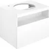 Keuco Stageline - Mueble Para Lavabo, 650x550x490 Mm, Orificio Para Grifo A La Izquierda, Blanco 32854300000