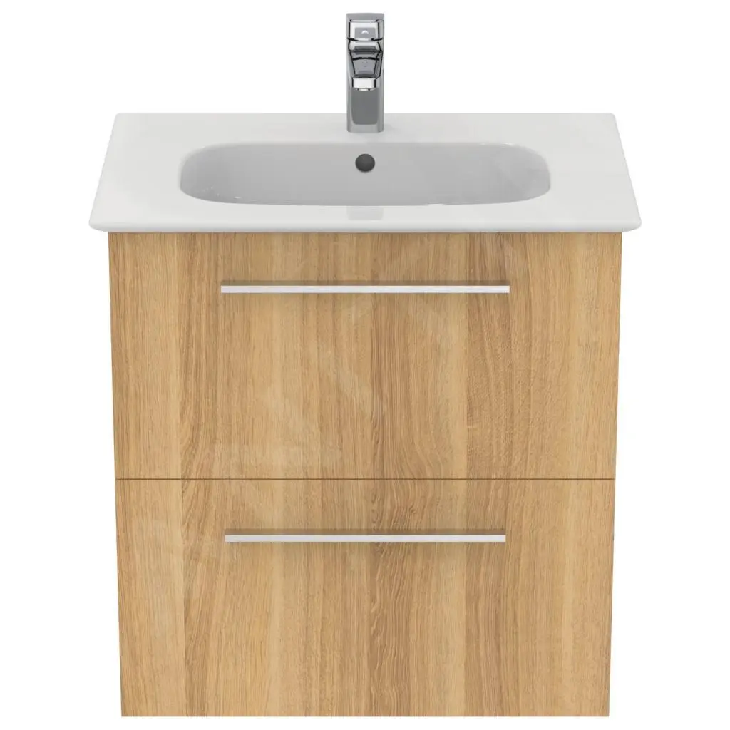 Ideal Standard I.Life A - Mueble Bajo Lavabo, 600x440x630 Mm, 2 Cajones, Roble T5255NX - Imagen 4