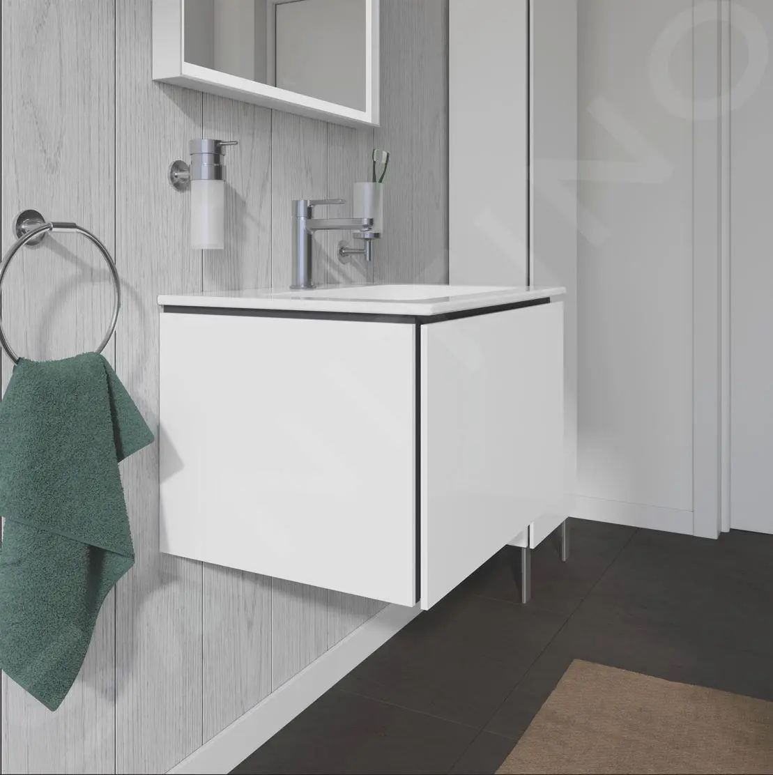 Duravit L-Cube - Armario De Lavabo 400x620x481 Mm, 1 Cajón, Blanco Brillante LC614002222 - Imagen 7