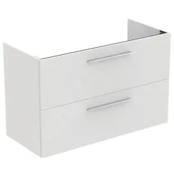 Ideal Standard I.Life A - Mueble Bajo Lavabo, 1000x440x630 Mm, 2 Cajones, Blanco Matee T5257DU