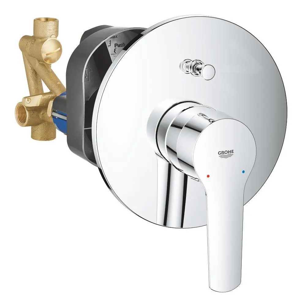 Grohe QuickFix Start - Grifo De Bañera Empotrado Con Cuerpo De Montaje, Cromo 23558002