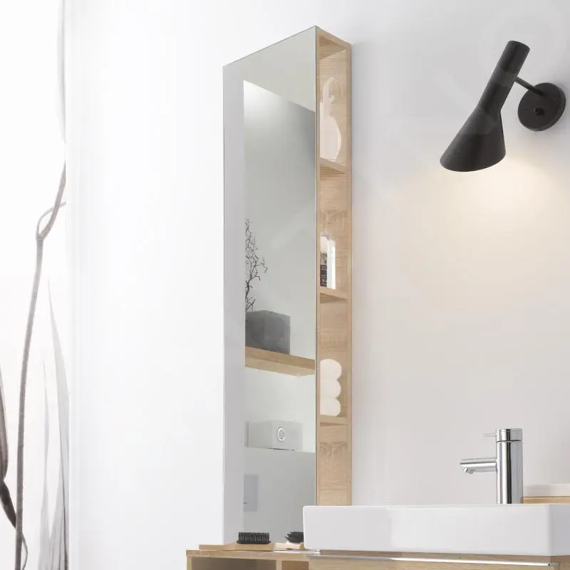 Geberit ICon - Estante Con Espejo 280x1200x140 Mm, Roble Natural 841030000 - Imagen 3