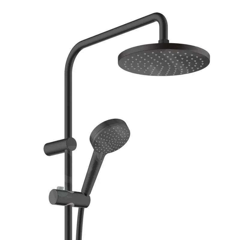 Hansgrohe Vernis Blend - Conjunto De Ducha Showerpipe 200 Reno, EcoSmart, Negro Mate 26099670 - Imagen 3