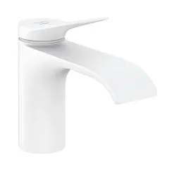 Hansgrohe Vivenis - Grifo De Agua Fría De Pie 80. EcoSmart, Blanco Mate 75013700