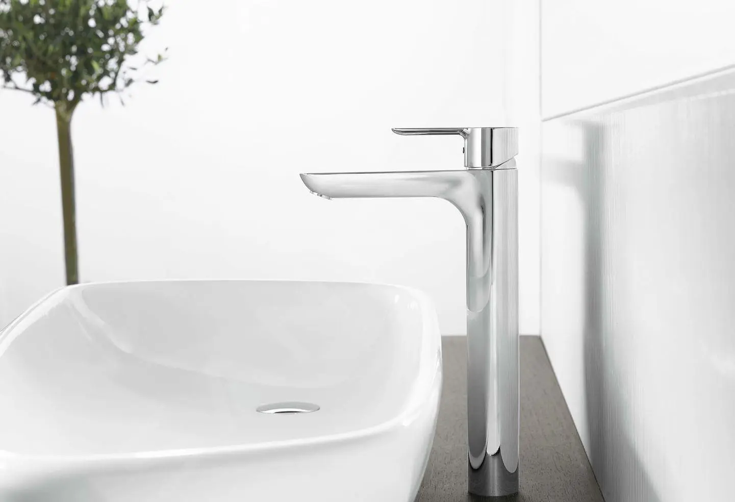 Hansa Ligna - Grifo Monomando De Lavabo, Cromo 06032203 - Imagen 4