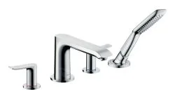 Hansgrohe Metris New - Grifo De 4 Orificios Para Borde De Bañera, Cromo 31442000
