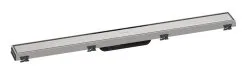 Hansgrohe RainDrain Match - Canaleta De Ducha Con Rejilla De Acero Inoxidable 800, Con Marco De Altura Ajustable, Acero Inoxidable Cepillado 56038800