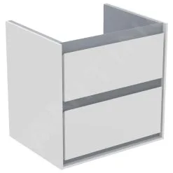 Ideal Standard Connect Air - Mueble De Lavabo 530x409x517 Mm, Blanco Brillante/gris Claro Mate Lacado E1606KN