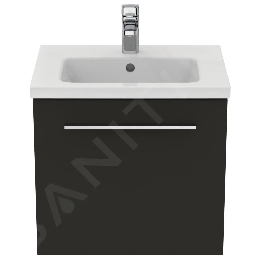 Ideal Standard I.Life S - Mueble Bajo Lavabo, 500x375x440 Mm, Gris De Carbon Mate T5290NV - Imagen 4