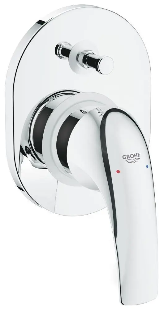 Grohe BauCurve - Grifo De Ba?era Empotrado, Con Cuerpo De Montaje, Cromo 29043000