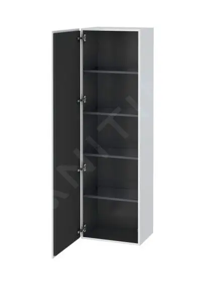 Duravit L-Cube - Armario Alto Para Baño 1760x500x363 Mm, Bisagras A La Izquierda, Blanco Mate LC1181L1818