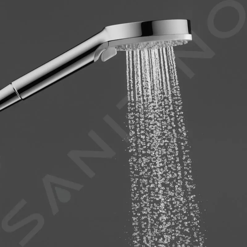 Hansgrohe Vernis Blend - Conjunto De Ducha Showerpipe 200 Reno, EcoSmart, Negro Mate 26099670 - Imagen 7