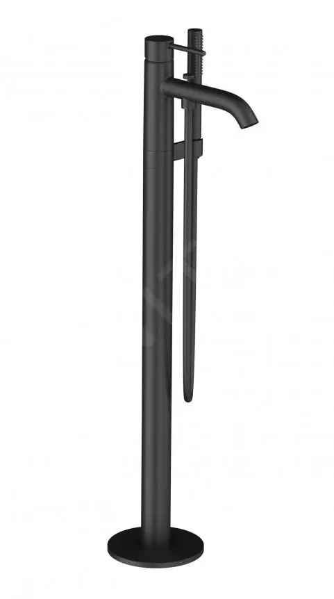 Kludi Bozz - Grifo De Suelo Para Bañera, Con Accesorios, Negro Mate 385903976