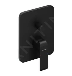 Ravak Flat - Grifo Empotrado Para 2 Dispositivos, Negro Mate X070179