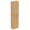 Ideal Standard I.Life S - Armario Alto Para Baño 400x210x1600 Mm, 2 Puertas Izquierda/derecha, Roble T5288NX