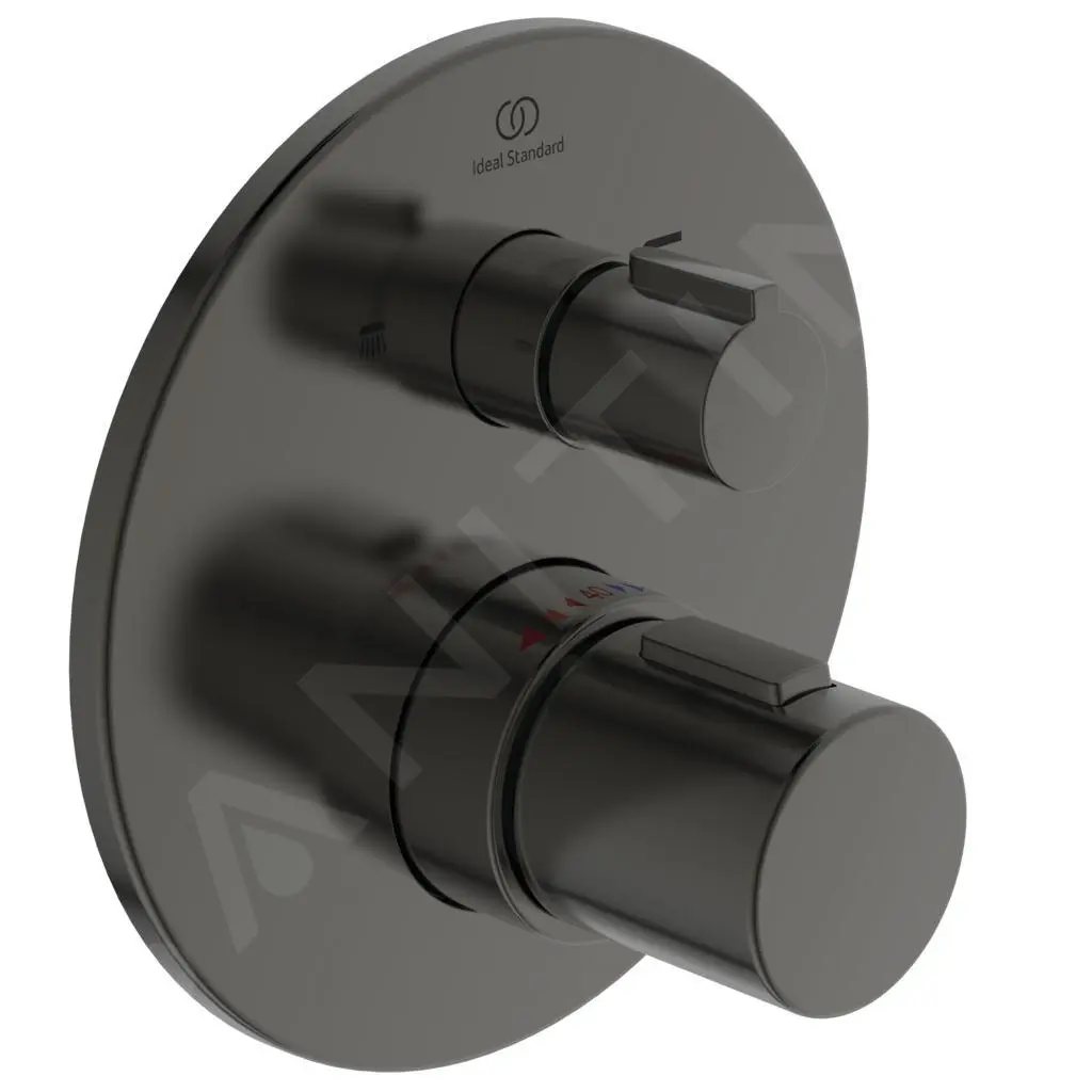 Ideal Standard CeraTherm - Grifo Termostático Empotrado De Bañera, Magnetic Grey A5814A5