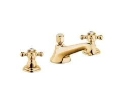Kludi Adlon - Grifo De Lavabo, 3 Orificios, Con Desagüe, Oro 510464520