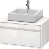 Duravit Ketho - Armario De Lavabo 426x800x550 Mm, 1 Cajón, Blanco Brillante KT669402222