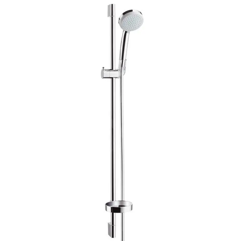 Hansgrohe Croma 100 - Conjunto De Teleducha Vario EcoSmart 9 L/min / Barra De Pared Unica'C 0,90 M, Cromo 27653000