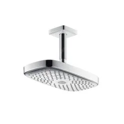 Hansgrohe Raindance Select E - Rociador De Ducha 300, 2 Chorros, Brazo De Ducha 100 Mm, Cromo 27384000