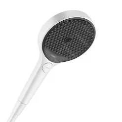 Hansgrohe Rainfinity - Alcachofa De Ducha 130, 3 Chorros, EcoSmart, Blanco Mate 26865700