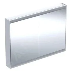 Geberit ONE - Mueble Con Espejo Con Iluminación LED, 1200x900x150 Mm, 2 Puertas, Blanco 505.815.00.2
