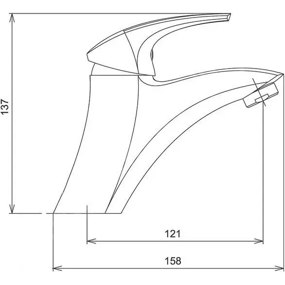 Novaservis Metalia Eco+ - Grifo De Lavabo ECO+, Cromo 57002/1,0E - Imagen 2