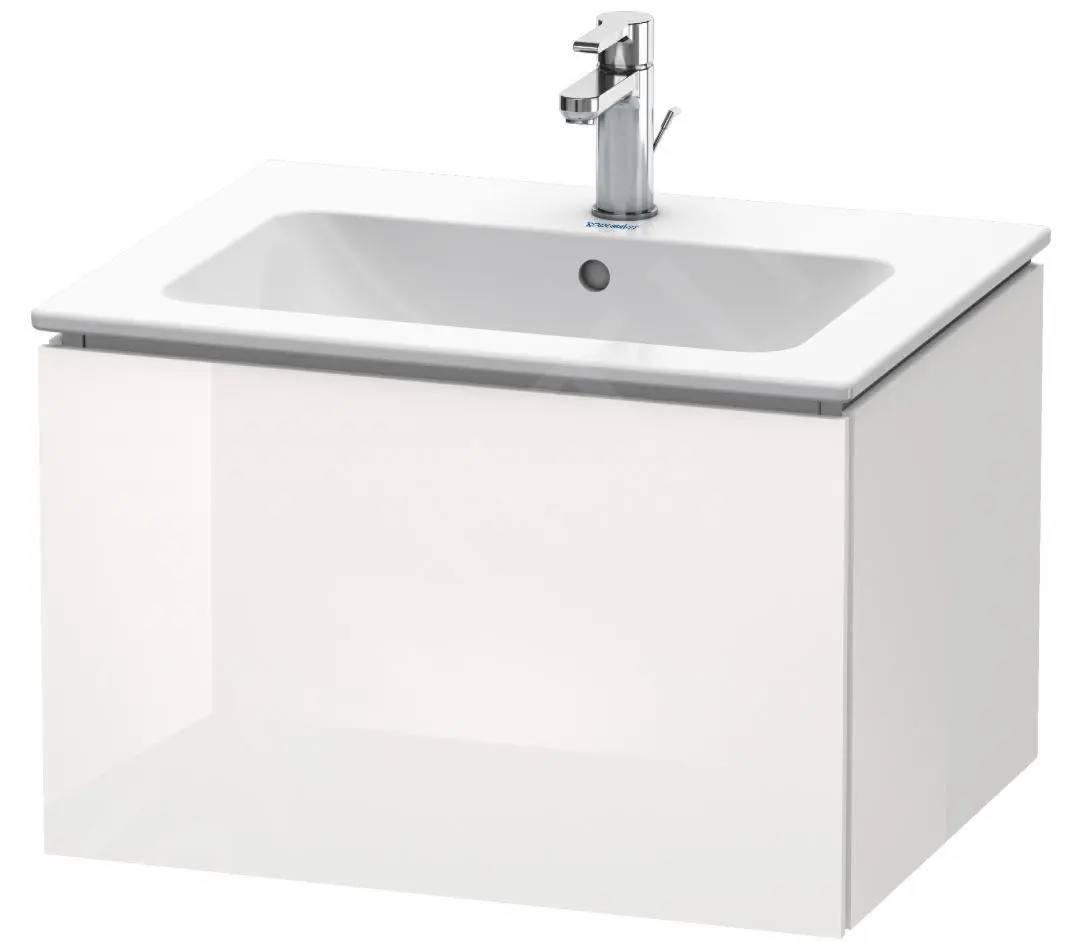 Duravit L-Cube - Armario De Lavabo 400x620x481 Mm, 1 Cajón, Blanco Brillante LC614002222