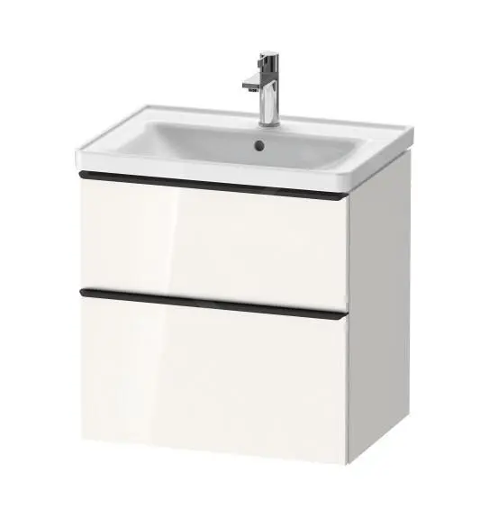 Duravit D-Neo - Mueble De Lavabo 634x625x452 Mm 2 Cajones, Blanco Brillante DE435402222