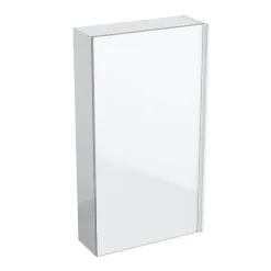 Geberit Acanto - Armario Suspendido 450x820 Mm Con Espejo Interior, Blanco Brillante 500.639.01.2