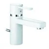 Kludi Zenta - Grifo Monomando De Lavabo, Blanco/cromo 382609175