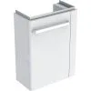 Geberit Selnova Compact - Mueble De Lavabo, 448x252x604 Mm, 1 Puerta, Bisagras A La Izquierda, Blanco Brillante/blanco Mate 501.498.00.1