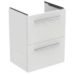 Ideal Standard I.Life S - Mueble Bajo Lavabo, 500x375x630 Mm, 2 Cajones, Blanco Matee T5291DU