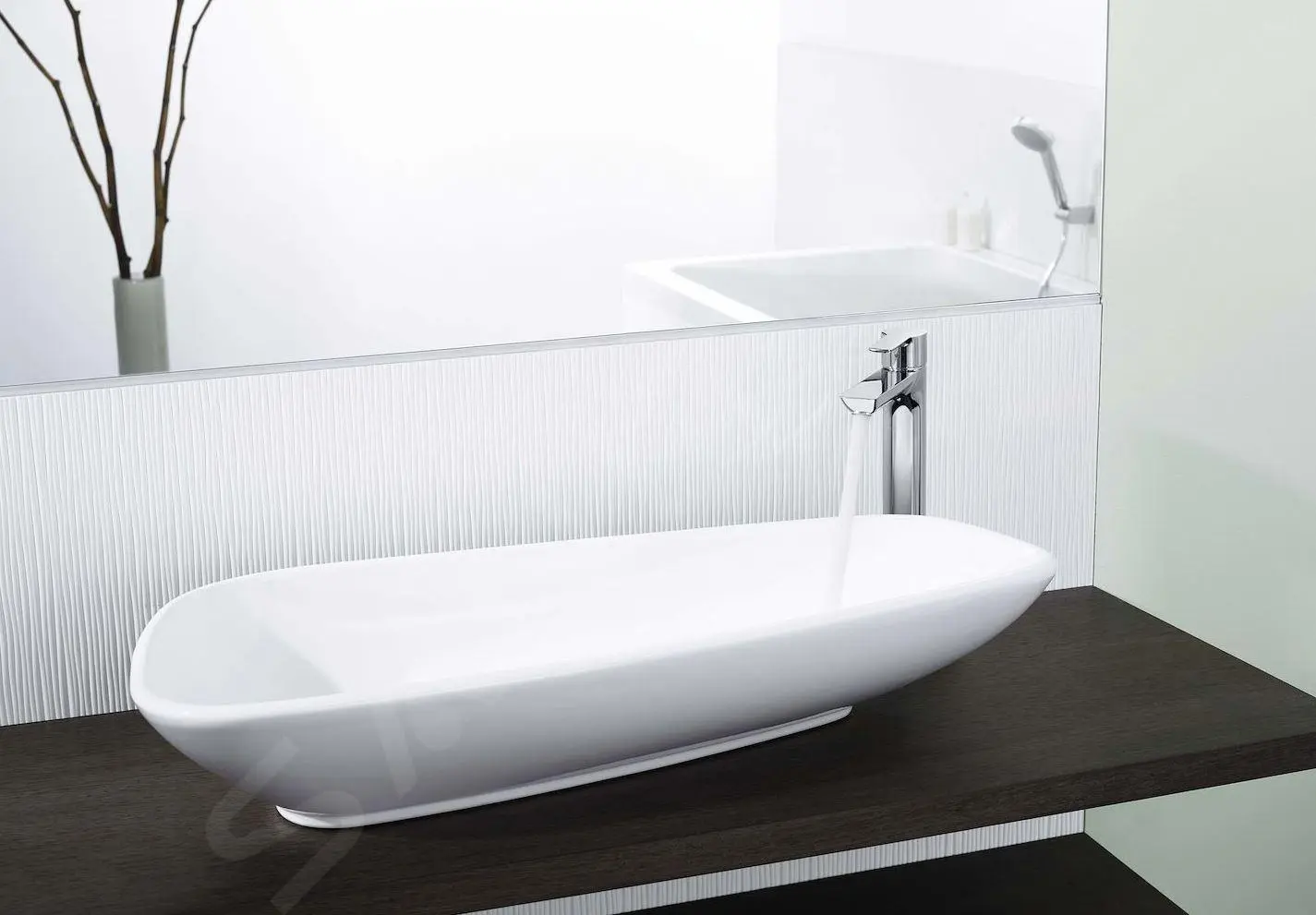 Hansa Ligna - Grifo Monomando De Lavabo, Cromo 06032203 - Imagen 5