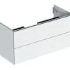 Geberit ONE - Mueble De Lavabo 104x50x47 Cm, 2 Cajones, Blanco Brillante 505.264.00.1