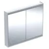 Geberit ONE - Mueble Con Espejo Con Iluminación LED, 1050x900x150 Mm, 2 Puertas, Blanco 505.814.00.2