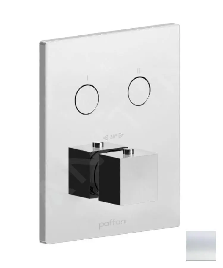 Paffoni Compact Box - Grifo Empotrado Termostático, Para 2 Dispositivos, Blanco Mate CPT518BO