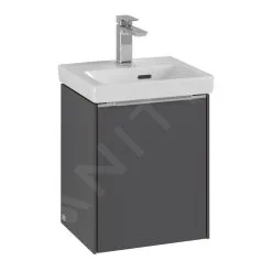 Villeroy & Boch Subway 3.0 - Mueble De Lavabo, 351x429x309 Mm, 1 Puerta, Grafito C58300VR
