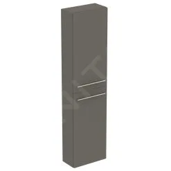 Ideal Standard I.Life S - Armario Alto Para Baño 400x210x1600 Mm, 2 Puertas Izquierda/derecha, Cuarzo Gris Mate T5288NG