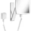 Keuco Espejos Cosméticos - Espejo De Pared Cosmético Con Iluminación LED, Cromo 17613019001