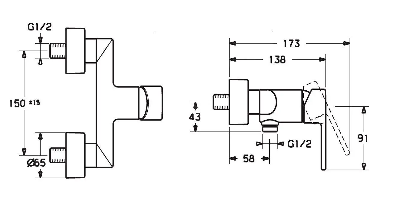 Hansa Ronda - Grifo Monomando De Ducha, Cromo 03670173 - Imagen 2