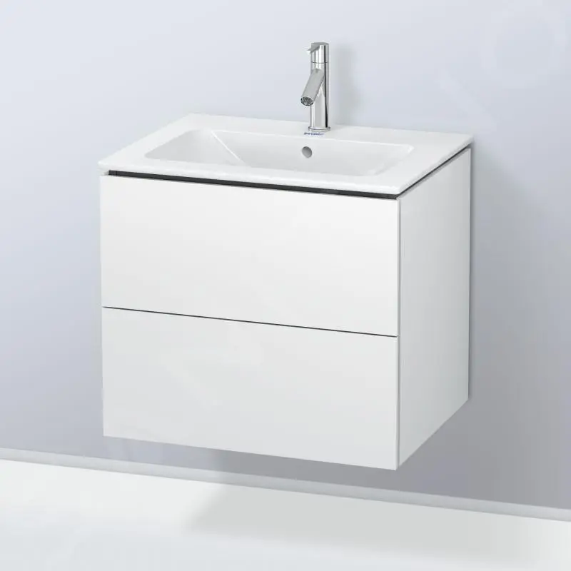Duravit L-Cube - Mueble De Lavabo 550x620x481 Mm, 2 Cajones, Blanco Mate LC624001818 - Imagen 8