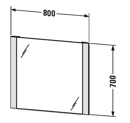 Duravit Espejos - Espejo 800x700 Mm, Con Iluminación LED LM7866000000000 - Imagen 2
