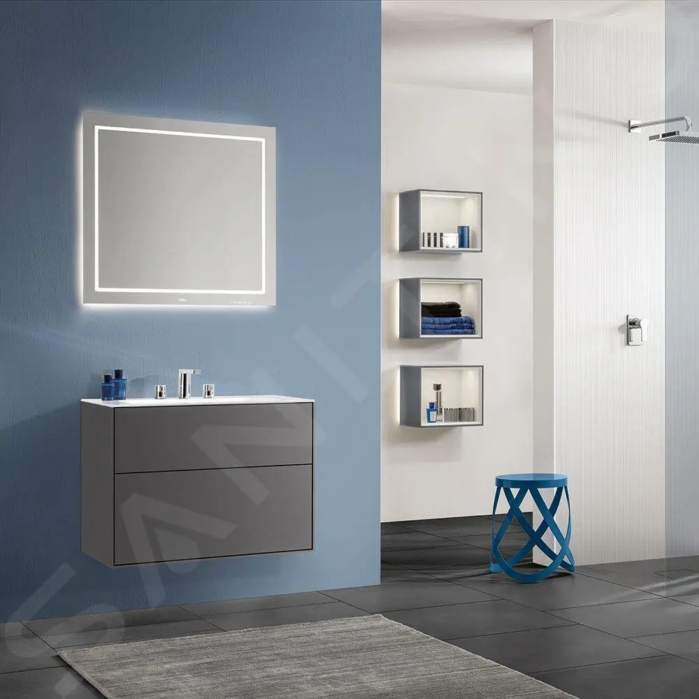 Villeroy & Boch Finion - Espejo Con Iluminación LED, 800x750x45 Mm F6008000 - Imagen 3