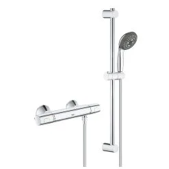 Grohe Precision Trend - Conjunto De Ducha Con Termostato, 3 Chorros, Cromo 34237002