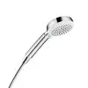 Hansgrohe Crometta 100 - Alcachofa De Ducha Vario EcoSmart 9 L/min, 4 Chorros, Blanco/cromo 26827400