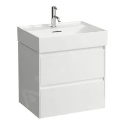 Laufen Lani - Mueble De Lavabo 58x44x52 Mm, 2 Cajones, Blanco Brillante H4035321122611
