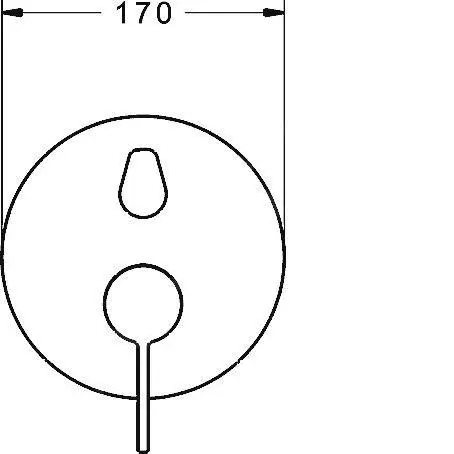Hansa Loft - Grifo Empotrado De Bañera, Con Conmutación Para 2 Salidas, Cromo 87729003 - Imagen 3
