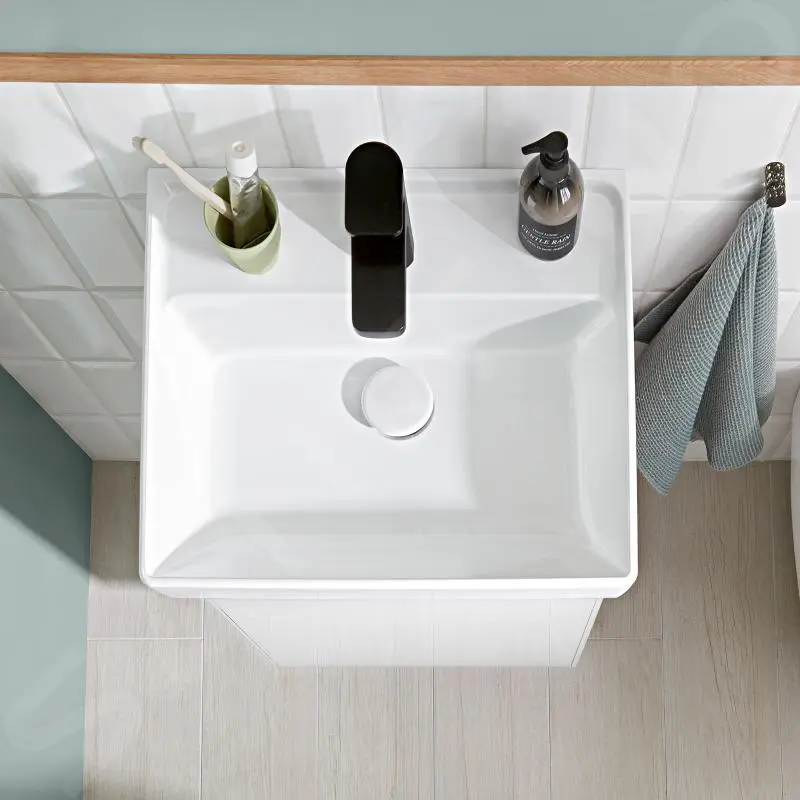 Villeroy & Boch Collaro - Armario Alto Con Espejo, 410x546x344 Mm, 1 Puerta, Bisagras A La Derecha, Glossy White C00501DH - Imagen 5